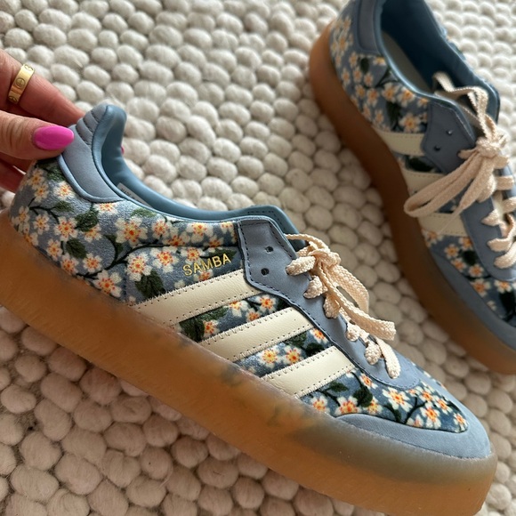 Adidas Originals x Liberty London Sambae sneaker blue floral-print - Picture 2 of 2